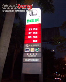 石油行業(yè)加油站標(biāo)識(shí)牌燈箱 精工細(xì)造的光影名片